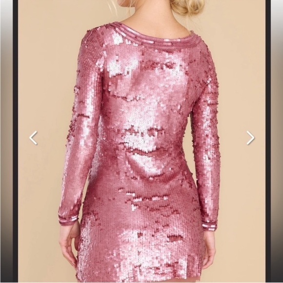 LoveShackFancy Devers Keyhole-Front Sequined Mini Dress - Picture 4 of 6